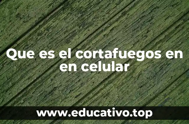 Que es el cortafuegos en en celular