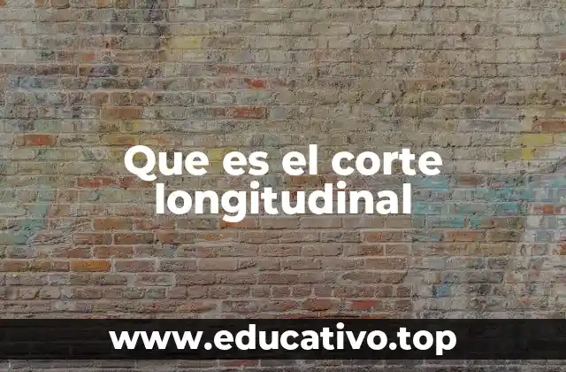 Que es el corte longitudinal