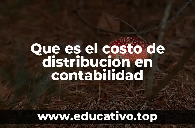 Que es el costo de distribucion en contabilidad