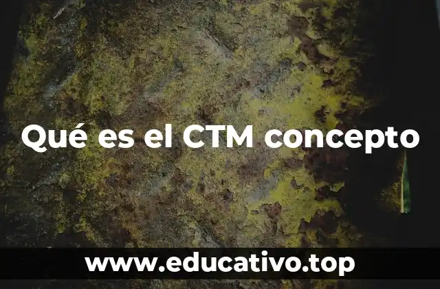 Qué es el CTM concepto