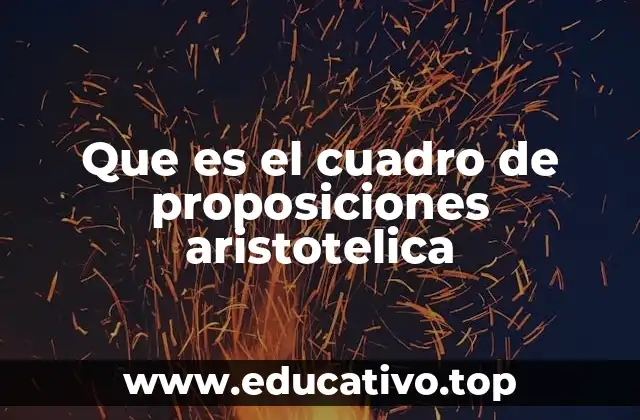 Que es el cuadro de proposiciones aristotelica