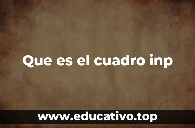 Que es el cuadro inp
