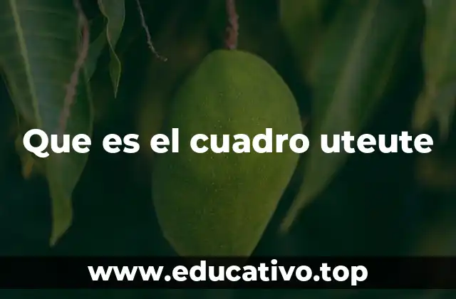 Que es el cuadro uteute