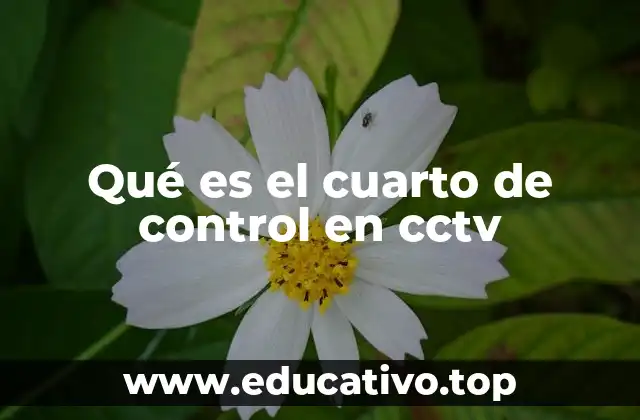 Qué es el cuarto de control en cctv