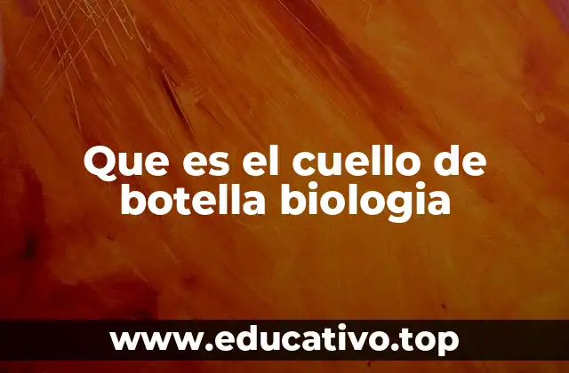 Que es el cuello de botella biologia