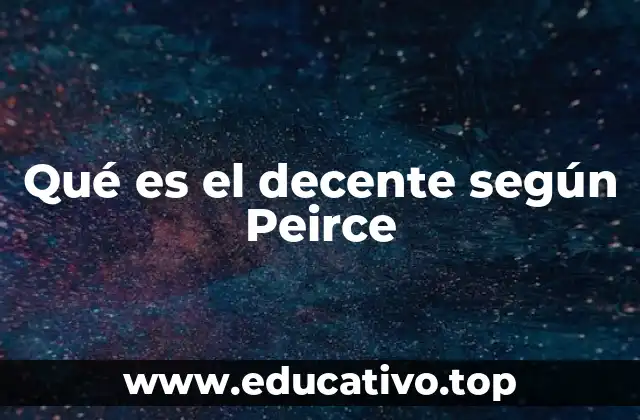 El rol del decente en la representación simbólica