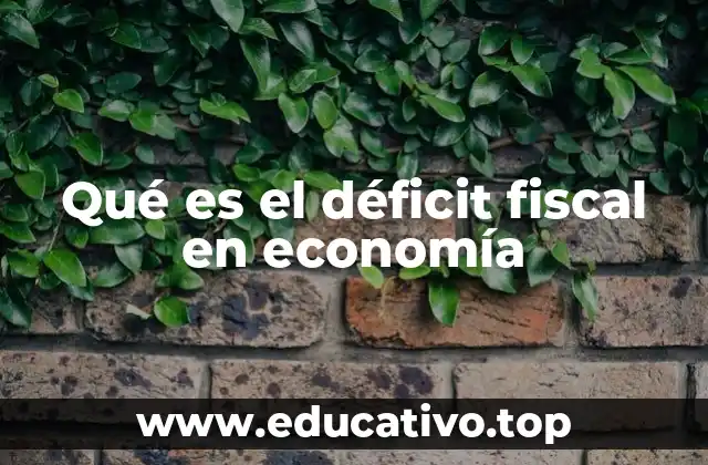 Qué es el déficit fiscal en economía