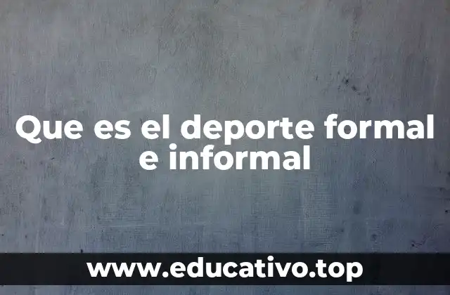 Las diferencias entre ambos tipos de deporte