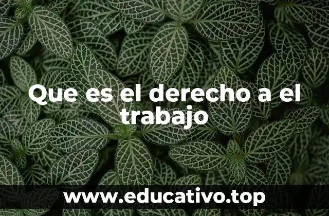 El derecho al trabajo como pilar de la justicia social