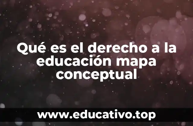 Qué es el derecho a la educación mapa conceptual