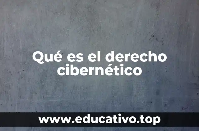 Qué es el derecho cibernético