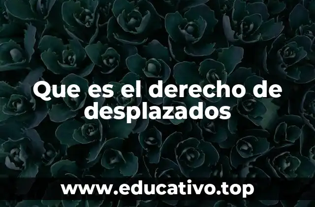La protección de personas afectadas por conflictos internos