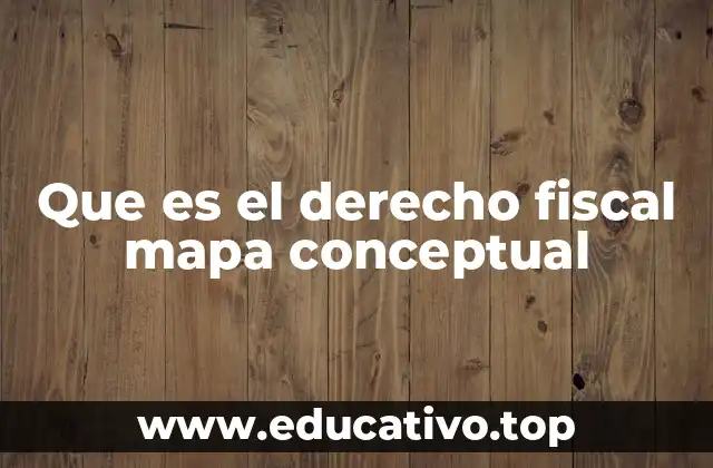 Que es el derecho fiscal mapa conceptual
