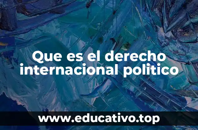 Que es el derecho internacional politico
