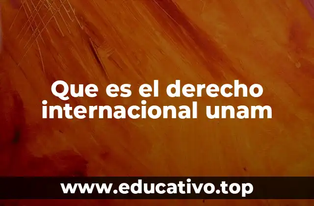 El papel de la UNAM en la formación del derecho internacional