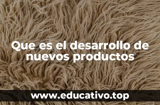 Que es el desarrollo de nuevos productos
