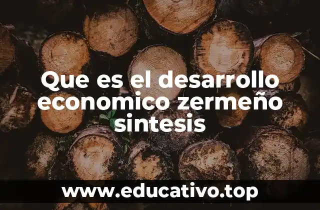 Que es el desarrollo economico zermeño sintesis