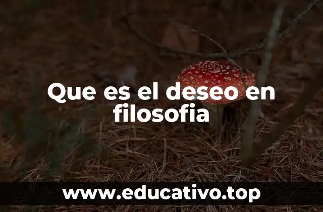 Que es el deseo en filosofia