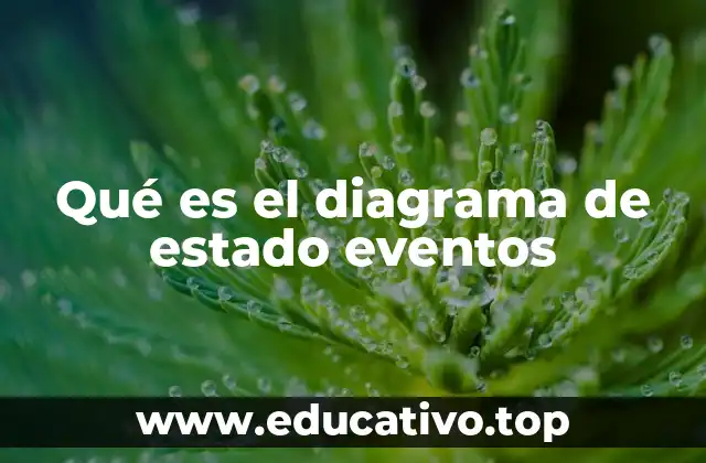 Qué es el diagrama de estado eventos