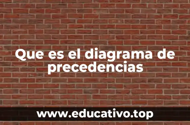 Que es el diagrama de precedencias
