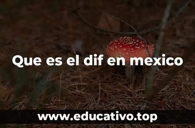 Que es el dif en mexico
