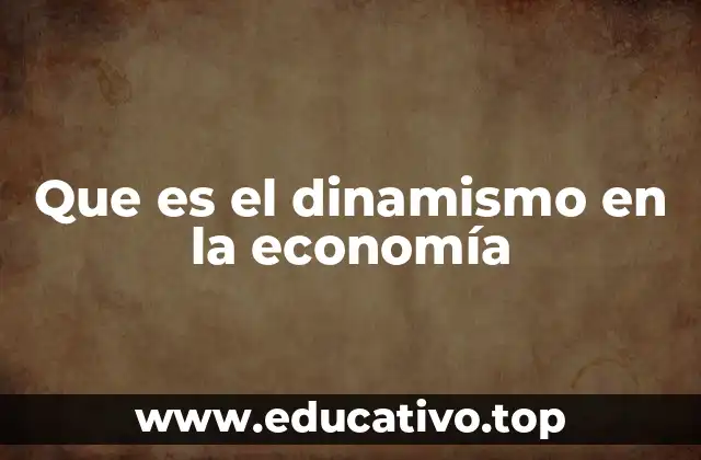 Que es el dinamismo en la economía
