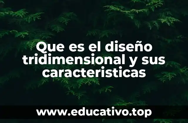 Que es el diseño tridimensional y sus caracteristicas