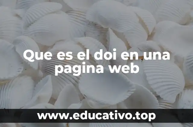 Que es el doi en una pagina web