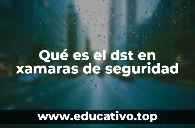 Qué es el dst en xamaras de seguridad
