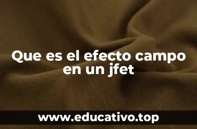 El funcionamiento interno de los JFETs
