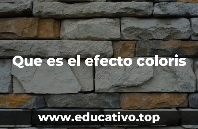 Que es el efecto coloris