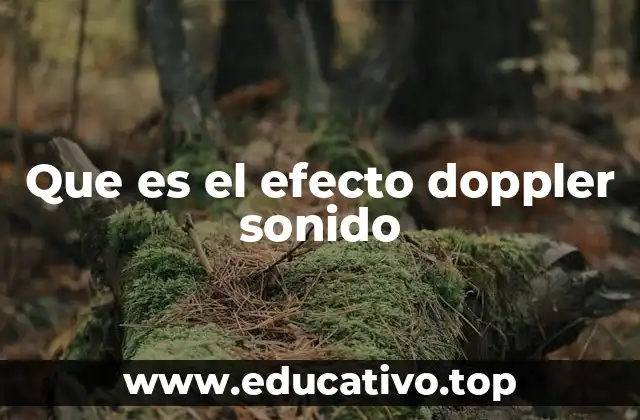 Que es el efecto doppler sonido