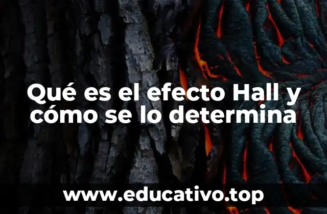 Qué es el efecto Hall y cómo se lo determina