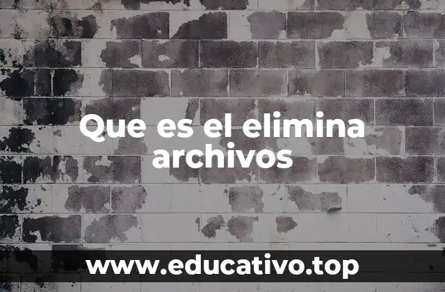 Que es el elimina archivos
