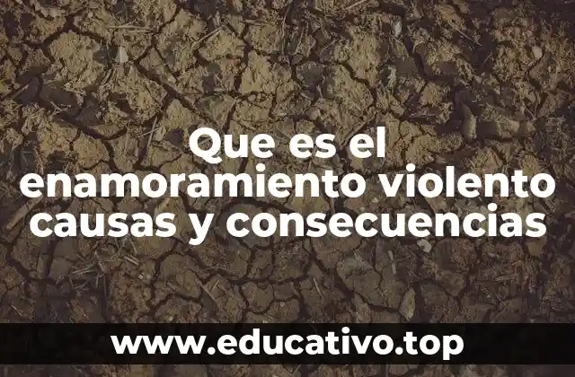 Que es el enamoramiento violento causas y consecuencias