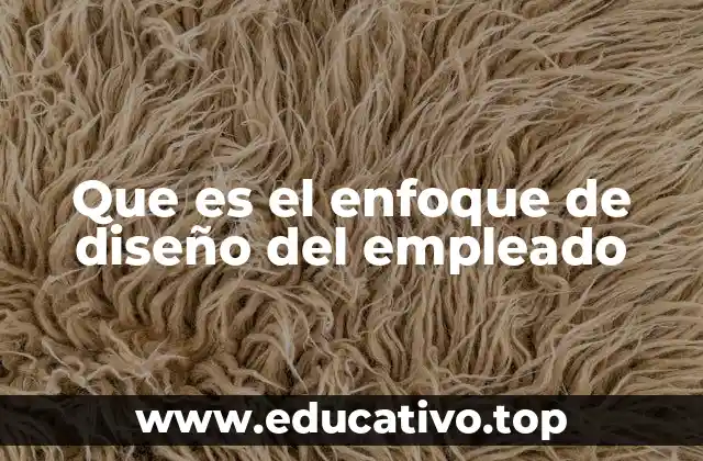 Que es el enfoque de diseño del empleado
