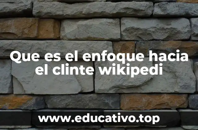 Que es el enfoque hacia el clinte wikipedi