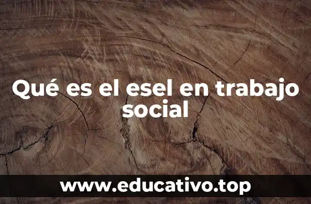 Qué es el esel en trabajo social