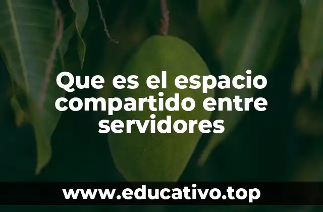 Que es el espacio compartido entre servidores