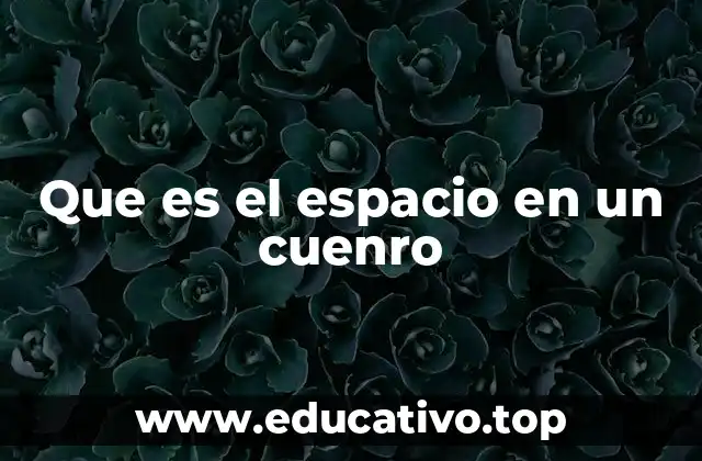 Que es el espacio en un cuenro