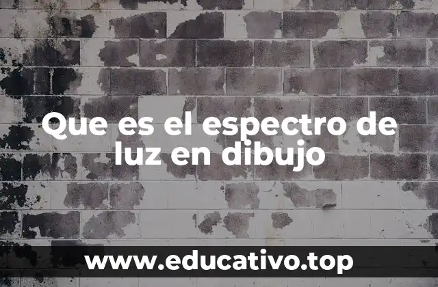 Que es el espectro de luz en dibujo