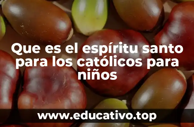 Que es el espíritu santo para los católicos para niños