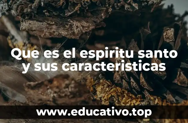 Que es el espiritu santo y sus caracteristicas