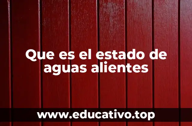 Que es el estado de aguas alientes