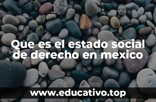 Que es el estado social de derecho en mexico