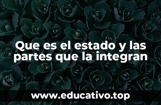 Que es el estado y las partes que la integran