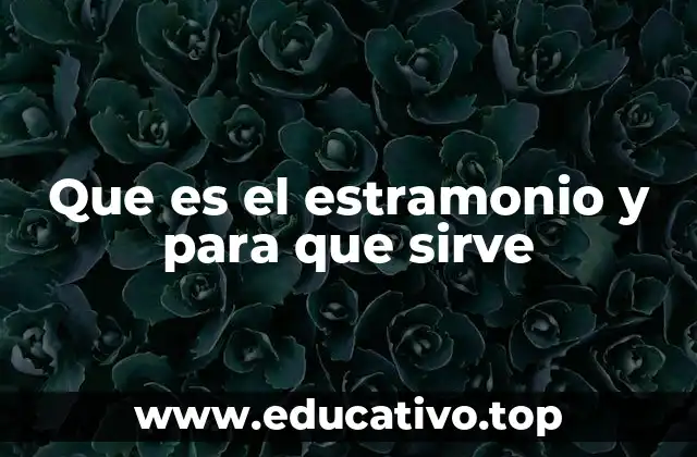 Que es el estramonio y para que sirve