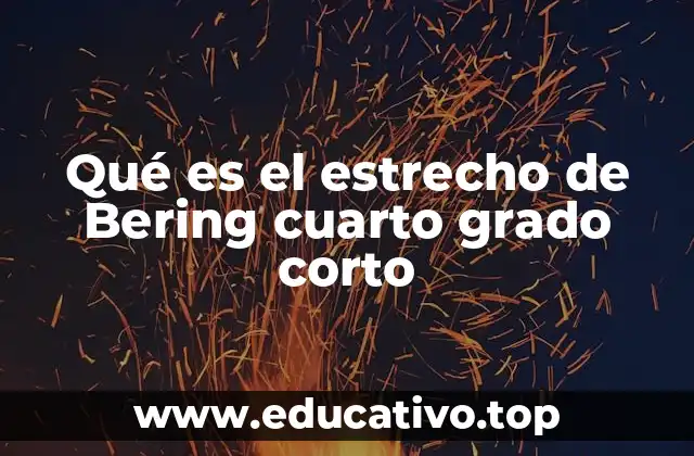 Qué es el estrecho de Bering cuarto grado corto