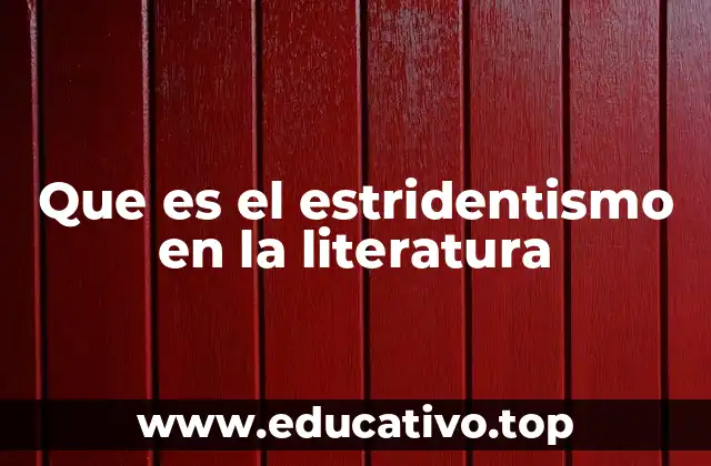 Que es el estridentismo en la literatura