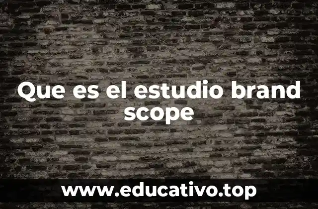 Que es el estudio brand scope